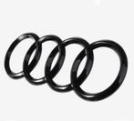 Glanzend zwarte audi logo sets - A1 A3 A4 A5 A6 A7 A8 Q3 Q5, Enlèvement ou Envoi