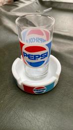 Pepsi glas en asbak, Verzamelen, Glas en Drinkglazen, Ophalen, Zo goed als nieuw