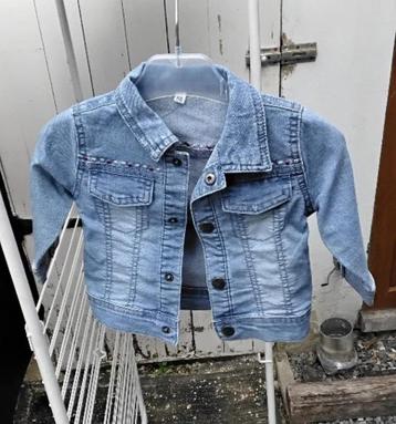 veste jeans , bleu , coton , taille 68 beschikbaar voor biedingen