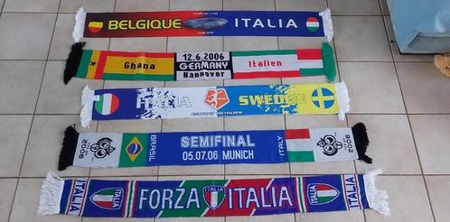 5 foulards Italie ancienne pour collectionneurs, Collections, Articles de Sport & Football, Utilisé, Fanion ou Écharpe, Envoi