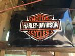 plaque émaillée publicitaire HARLEY DAVIDSON, Ophalen, Gebruikt, Overige typen
