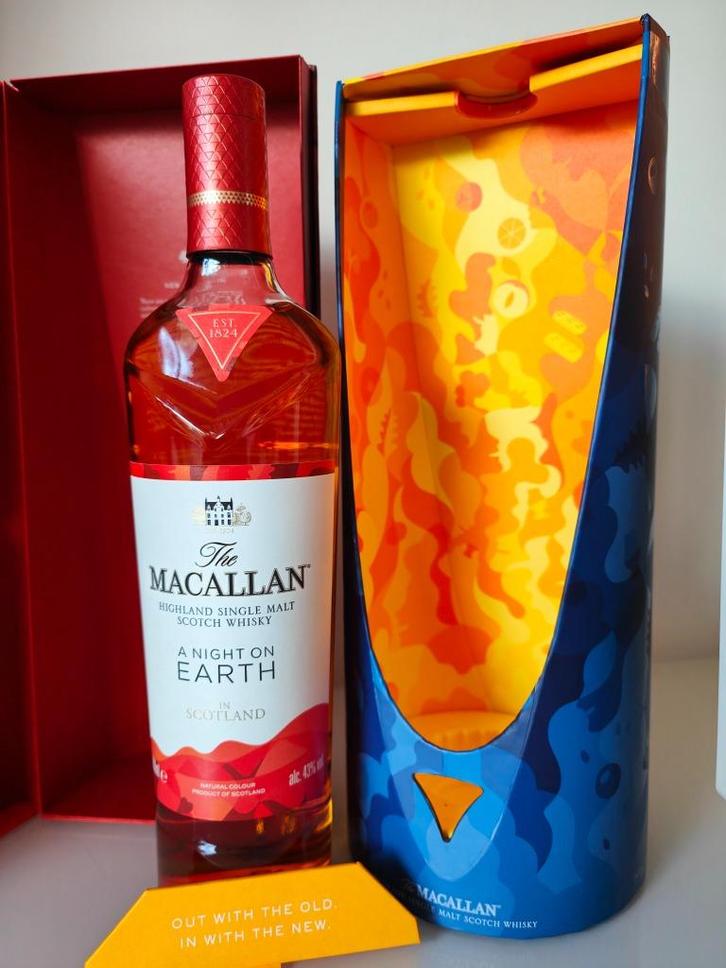 The Macallan -A Night on Earth in Scotland - Limited Release, Verzamelen, Wijnen, Nieuw, Overige typen, Overige gebieden, Vol