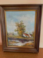Schilderij landschap – gesigneerd door Charles, Antiek en Kunst, Ophalen