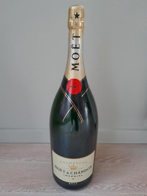 Grote dummy fles champagne Moët & Chandon Brut Imperial, Verzamelen, Merken en Reclamevoorwerpen, Gebruikt, Ophalen of Verzenden