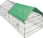 Pawhut konijnenren NIEUW, Dieren en Toebehoren, Knaagdieren en Konijnen | Hokken en Kooien, Ophalen, 110 cm of meer, 60 tot 90 cm