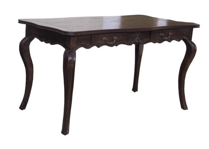 NIEUWE TEAKHOUTEN SCHRIJFTAFEL - BURO - BUREAU Flamant, Huis en Inrichting, Tafels | Kaptafels, Zo goed als nieuw, Minder dan 100 cm