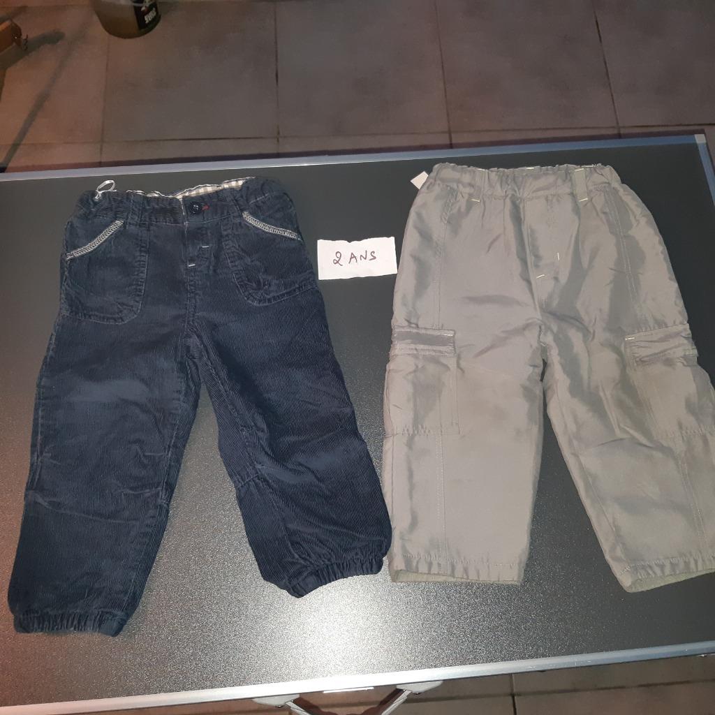 Lot de 2 pantalons doublés, 2 ans, Enlèvement ou Envoi, Utilisé, Garçon, Pantalon