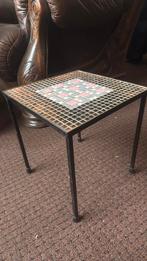 Vintage bijzettafel mozaïek, Enlèvement, Comme neuf