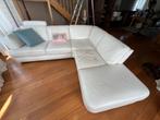 Hoeksalon echt leder, Huis en Inrichting, Ophalen, Gebruikt, Leer