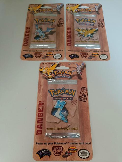 Pokémon Fossil blister art set WOTC, Hobby en Vrije tijd, Verzamelkaartspellen | Pokémon, Zo goed als nieuw, Booster, Foil, Ophalen of Verzenden