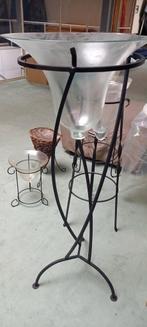 Staander met stolp, Huis en Inrichting, Tafels | Statafels, Ophalen, Zo goed als nieuw