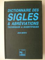 6. Dictionnaire des Sigles & Abbréviations techniques et sci, Comme neuf, Français, Jean Murith, Autres éditeurs