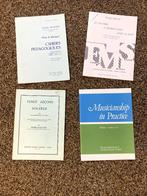 4 muziekboeken voor (zelf)studie van notenleer, Muziek en Instrumenten, Bladmuziek, Zang, Les of Cursus, Nieuw, Ophalen of Verzenden