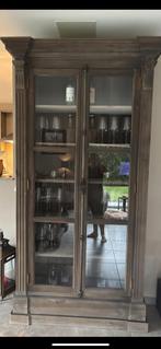 Landelijke vitrinekast, Huis en Inrichting, Kasten | Vitrinekasten, Ophalen, Zo goed als nieuw