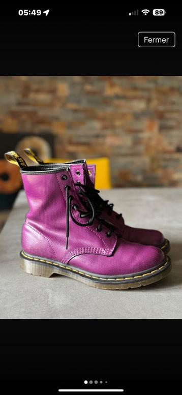Dr.Martens mauve 40, Enlèvement ou Envoi, Autres couleurs, Boots et Botinnes, Dr Martens