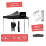 partytent easy-up systeem 3x3m, Tuin en Terras, Ophalen, Nieuw, Partytent