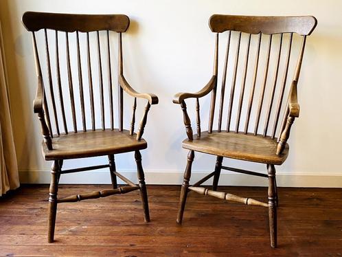 antieke Windsor armstoelen met spijlen, spijlenstoelen, Antiek en Kunst, Antiek | Meubels | Stoelen en Sofa's, Ophalen