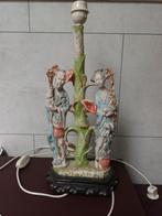 Handgeschilderde Aziatische lamp, Antiek en Kunst, Antiek | Verlichting, Ophalen of Verzenden