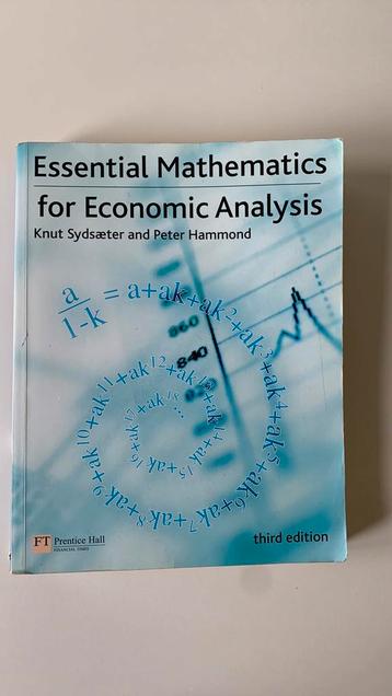 Essential Mathematics for Economic Analysis beschikbaar voor biedingen