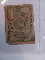 Argent d'urgence 10 cents, 1914 - 1918, Timbres & Monnaies, Billets de banque | Belgique, Envoi