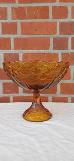 amberkleurige art-deco schaal art deco fruitschaal, Antiek en Kunst, Ophalen of Verzenden