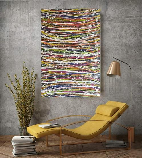 Happy Weekend, Antiek en Kunst, Kunst | Schilderijen | Abstract, Ophalen of Verzenden