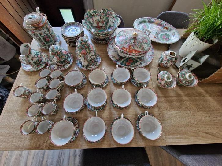 Chinese koffieset (handgemaakt), Antiek en Kunst, Antiek | Servies compleet, Ophalen