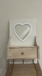 Kapstok in hout met spiegeltje, Huis en Inrichting, Woonaccessoires | Kapstokken, Ophalen, Zo goed als nieuw, Hout