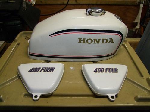 Onderdelen o.a. Honda CB 400 four lakset (tank en zijkappen), Motoren, Onderdelen | Oldtimers, Gebruikt, Ophalen of Verzenden