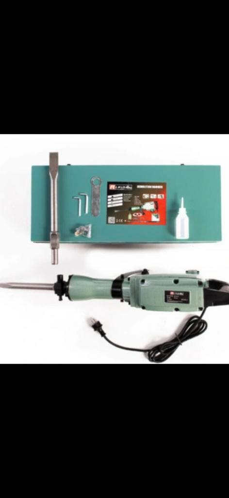 Professionele sloophamer 2200w met beitels, Tuin en Terras, Onkruidbranders, Nieuw, Ophalen of Verzenden