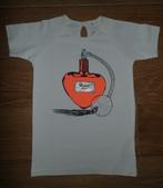 Name it witte tshirt met print (128), Kinderen en Baby's, Meisje, Name it, Ophalen of Verzenden, Zo goed als nieuw