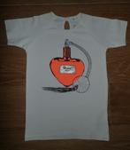 Name it witte tshirt met print (128), Name it, Meisje, Ophalen of Verzenden, Zo goed als nieuw