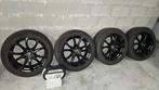 Zwarte 18 inch msw velgen + winterbanden + sneeuwkettingen, Auto-onderdelen, Banden en Velgen, Ophalen, 18 inch, Winterbanden