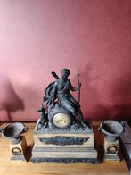 Bronzen Pendule klok Antiek, Antiek en Kunst, Ophalen, Brons