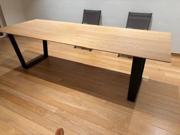 Rechthoekige eikenhouten eettafel 260x100  beschikbaar voor biedingen