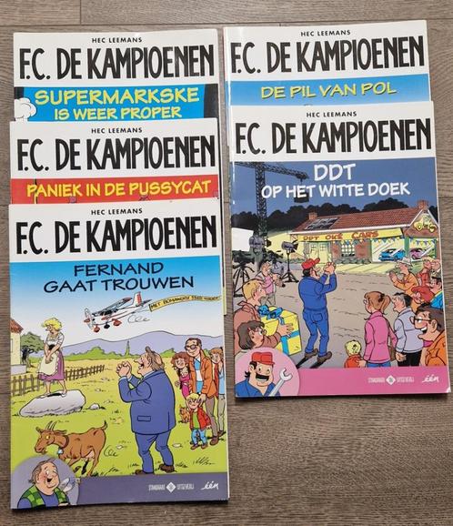 5 strips FC De Kampioenen, Livres, BD, Utilisé, Plusieurs BD, Enlèvement ou Envoi