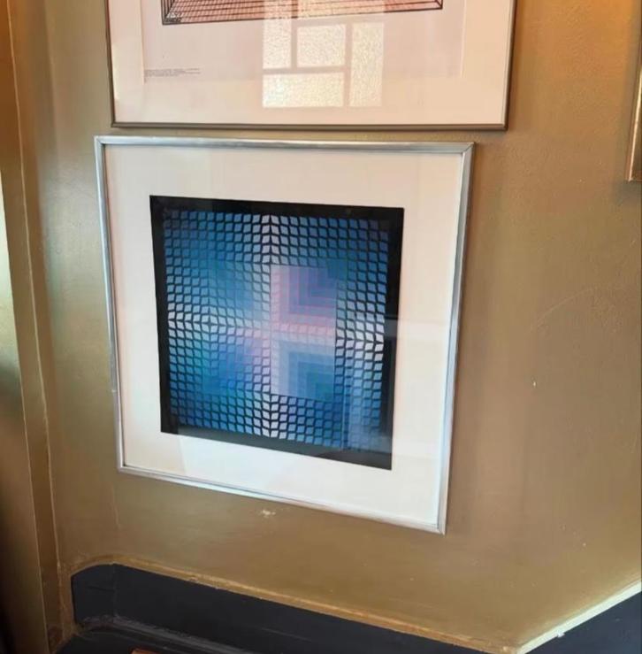 Kunstwerk Vasarely, Antiek en Kunst, Kunst | Litho's en Zeefdrukken, Ophalen of Verzenden