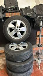 Renault Scenic 3 , velgen + zomerbanden + bandenstandaard +, Auto-onderdelen, Ophalen, Gebruikt, 16 inch, Banden en Velgen