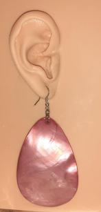 oorbellen hangers roze parelmoer druppel, Bijoux, Sacs & Beauté, Boucles d'oreilles, Autres matériaux, Rose, Pendantes, Envoi