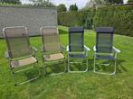 Tuinstoelen 2 x nieuwe Lafuma en 2 x gebruikte Redcliffs, Caravans en Kamperen, Ophalen, Nieuw, Campingstoel