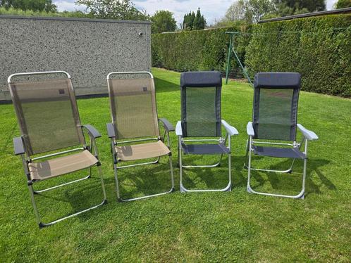 Tuinstoelen 2 x nieuwe Lafuma en 2 x gebruikte Redcliffs, Caravans en Kamperen, Kampeermeubelen, Nieuw, Campingstoel, Ophalen