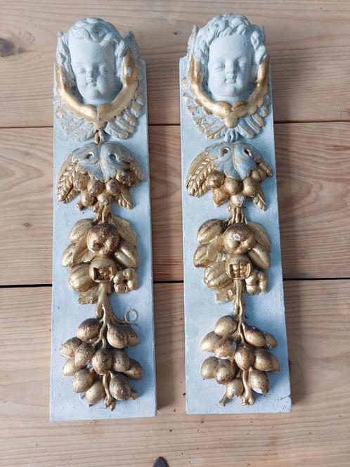 Uitgesneden houten lambrisering.17e eeuwse periode. frankri, Antiek en Kunst, Curiosa en Brocante, Ophalen of Verzenden