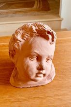 terracotta kinderhoofdje sculptuur beeldje, Antiek en Kunst, Ophalen