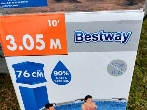 PISCINE BESTWAY, Tuin en Terras, Zwembaden, Gebruikt, Opzetzwembad, Minder dan 80 cm, 200 tot 400 cm, 200 tot 300 cm, Rond, Ophalen of Verzenden