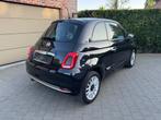 Fiat 500 1.2i Lounge MTA,GARANTIE,AIRCO,NAVI,PANO,CRUISE,PDC, Auto's, Fiat, 4 zetels, 4 cilinders, Leder en Stof, Zwart