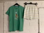 Groene pyjama, korte mouwen en korte broek, Woody, 152, 12jr, Kinderen en Baby's, Nacht- of Onderkleding, Ophalen of Verzenden