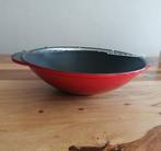 Le Creuset wok, Huis en Inrichting, Keuken | Potten en Pannen, Ophalen of Verzenden, Zo goed als nieuw, Gietijzer, Wok