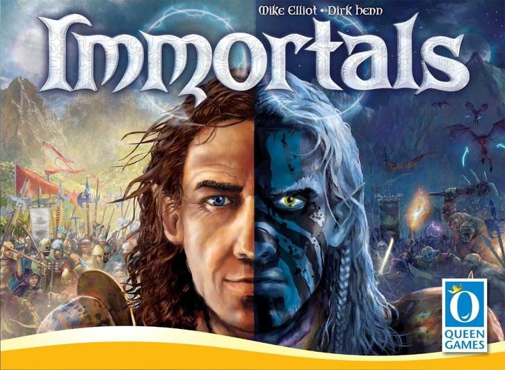 Immortals - Queen Games, Hobby en Vrije tijd, Gezelschapsspellen | Bordspellen, Nieuw, Drie of vier spelers, Vijf spelers of meer