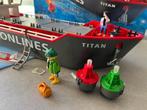 Playmobil Vrachtschip 4472 Conlines Titan, Kinderen en Baby's, Speelgoed | Playmobil, Ophalen, Gebruikt, Complete set