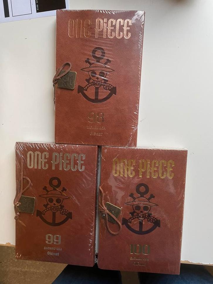 One piece lot des tomes collectors 98 99 100 sous blister, Collections, Statues & Figurines, Enlèvement ou Envoi